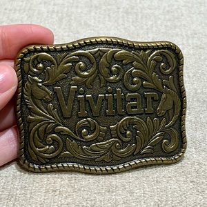 Vintage 1970s Vivitar Belt Buckle